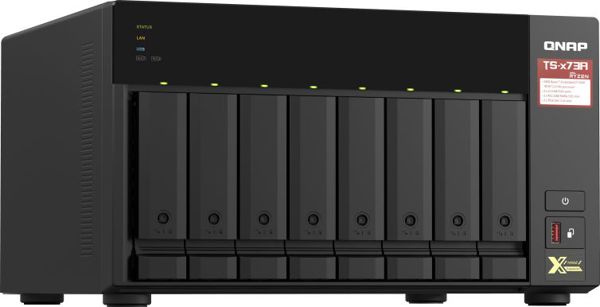Qnap TS-873A-8G NAS Server, AMD Ryzen V1500B, 8-Bay, 8GB RAM, USB 3.2 Gen 2, Δικτυακός Αποθηκευτικός Χώρος