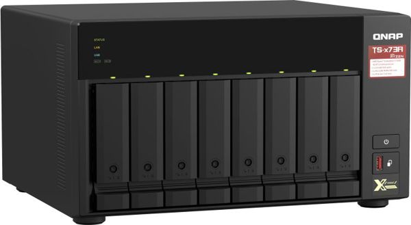 Qnap TS-873A-8G NAS Server, AMD Ryzen V1500B, 8-Bay, 8GB RAM, USB 3.2 Gen 2, Δικτυακός Αποθηκευτικός Χώρος
