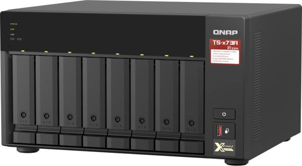 Qnap TS-873A-8G NAS Server, AMD Ryzen V1500B, 8-Bay, 8GB RAM, USB 3.2 Gen 2, Δικτυακός Αποθηκευτικός Χώρος