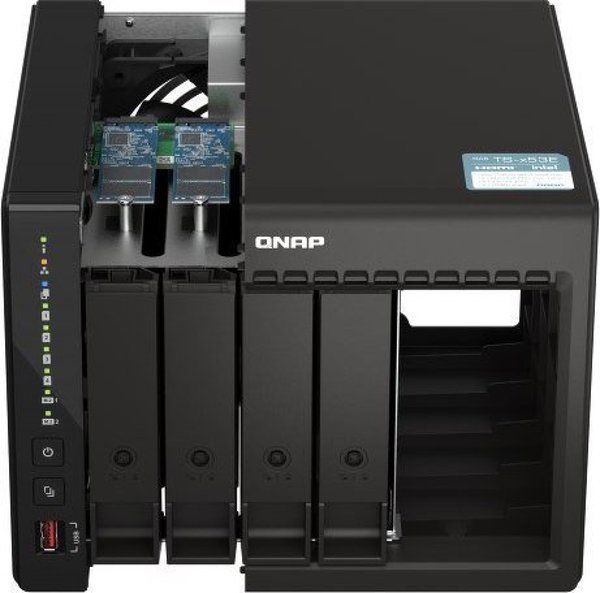 Qnap TS-453E NAS Server, 8GB RAM, 4 Θέσεις, 2.5GbE, Μαύρο