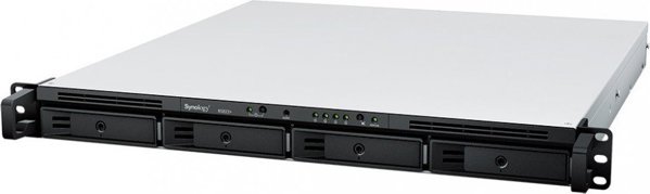 Synology RS822+ NAS Server, 4-Bay Rackmount, AMD Ryzen V1500B, 2GB RAM, 4x 1GbE LAN, USB 3.2, 1U, 3-Year Warranty