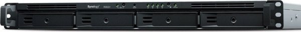 Synology RS822+ NAS Server, 4-Bay Rackmount, AMD Ryzen V1500B, 2GB RAM, 4x 1GbE LAN, USB 3.2, 1U, 3-Year Warranty