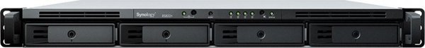 Synology RS822+ NAS Server, 4-Bay Rackmount, AMD Ryzen V1500B, 2GB RAM, 4x 1GbE LAN, USB 3.2, 1U, 3-Year Warranty