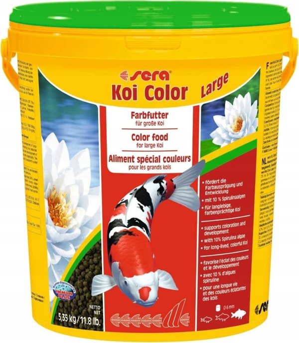 Sera Koi Color Large 21L – Βασική Τροφή για Ψάρια Koi σε Κόκκους (4001942070287)