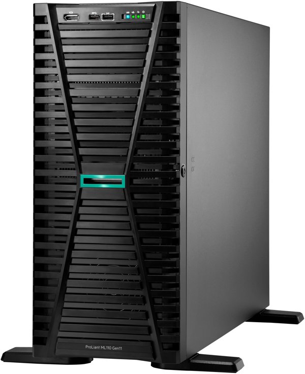 Serwer HPE HPE ProLiant ML110 Gen11 4514Y 2.0GHz 16c 1P 2x32GB-R 8SFF MR408i-o 2x480GB SSD 2x1000W PS EU Server serwer 960 GB Tower (4.5U) Intel Xeon Silver 2 GHz 64 GB DDR5-SDRAM 1000 W