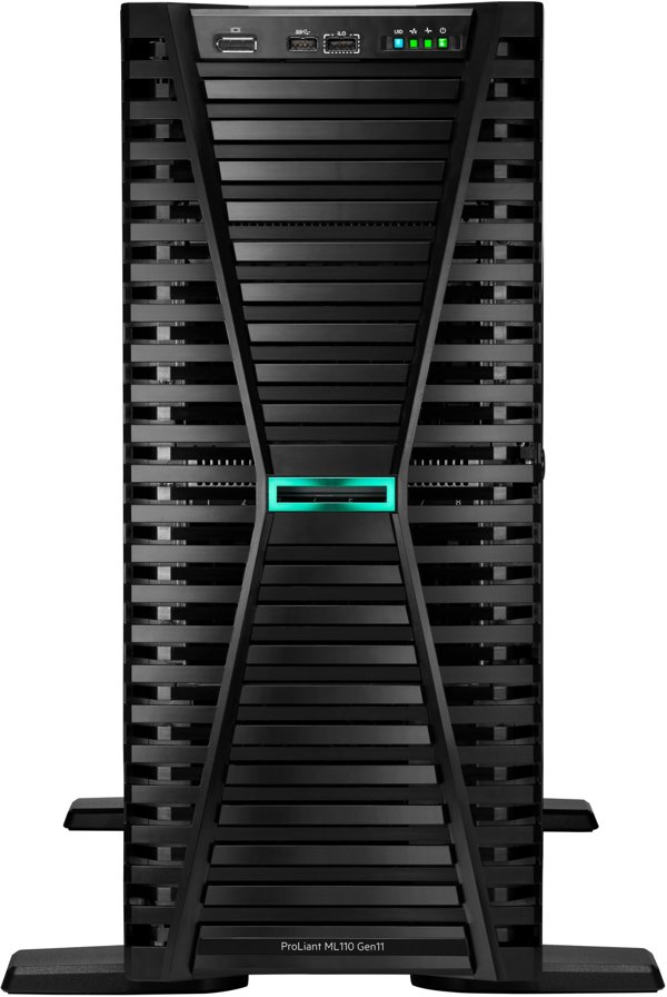 Serwer HPE HPE ProLiant ML110 Gen11 4514Y 2.0GHz 16c 1P 2x32GB-R 8SFF MR408i-o 2x480GB SSD 2x1000W PS EU Server serwer 960 GB Tower (4.5U) Intel Xeon Silver 2 GHz 64 GB DDR5-SDRAM 1000 W
