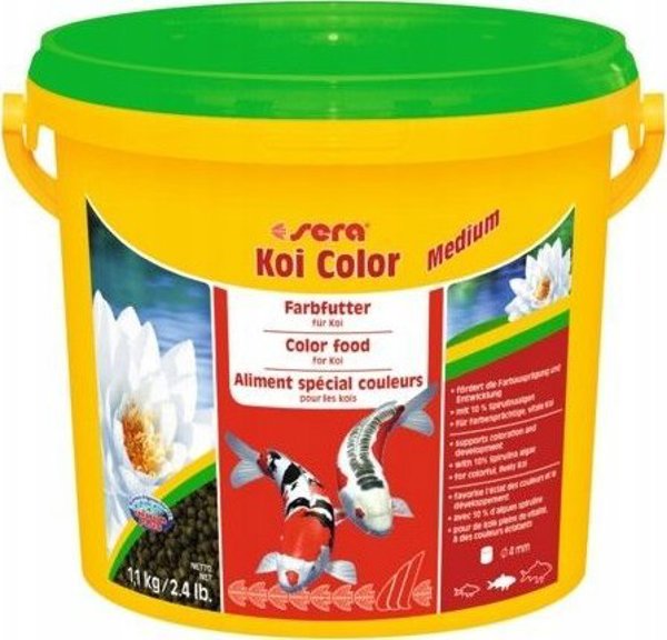 Sera Koi Color Medium, Τροφή για Ψάρια Koi, 3.800ml, Κόκκοι