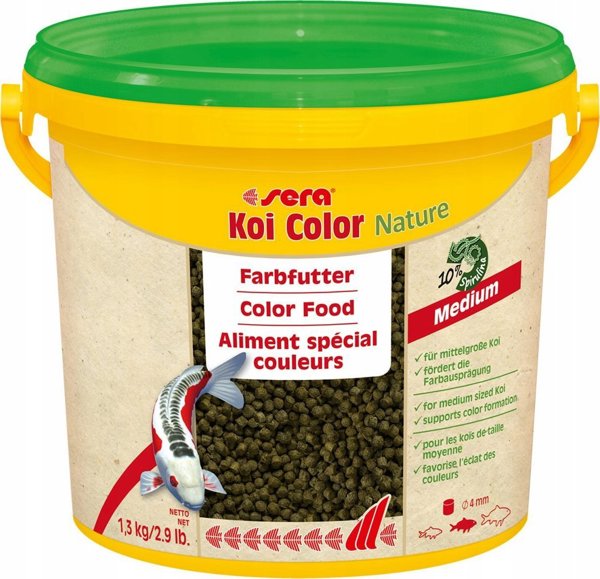 Sera Koi Color Medium, Τροφή για Ψάρια Koi, 3.800ml, Κόκκοι