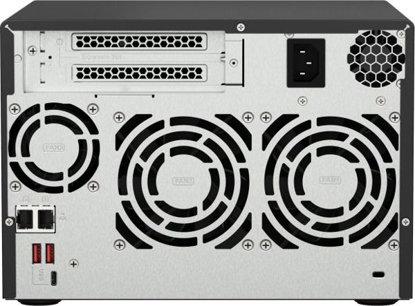 Qnap TS-673A-8G NAS Server, Τετραπύρηνος AMD Ryzen, 2.5GbE, PCIe Gen 3, Υποστήριξη Qtier, Μαύρο