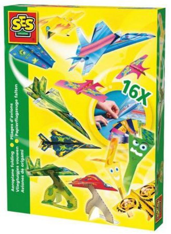 SES Origami - Σετ Κατασκευής Χάρτινων Αεροπλάνων για Παιδιά, Εκπαιδευτικό Παιχνίδι Δημιουργίας