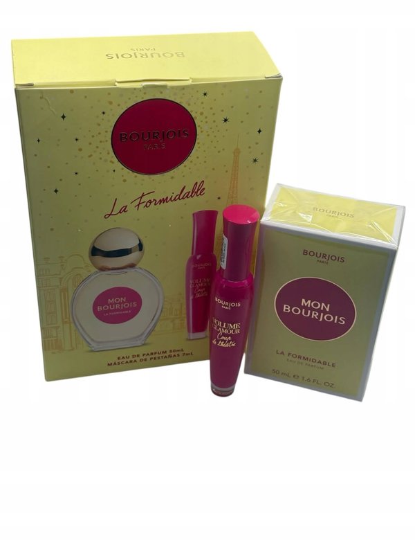 Set Bourjois: La Formidable, Eau De Parfum, For Women, 50 ml + Volume Glamour, Mascara, Black, 7 ml For Women