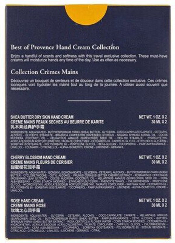 Set, L'Occitane en Provence, Best Of Provance, Shea Butter, Moisturizing, Hand Cream, 6 pcs, 30 ml For Women
