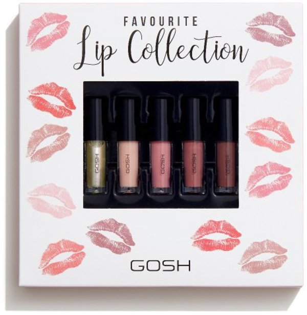 Set, Gosh, Favorite Lip Collection, Liquid Lipstick, 5 pcs For Women