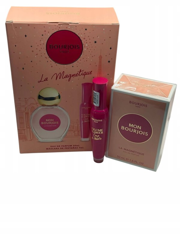 Set Bourjois: La Magnétique, Eau De Parfum, For Women, 50 ml + Volume Glamour, Mascara, Black, 7 ml For Women