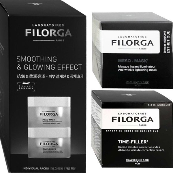 Set Filorga: Time-Filler, Anti-Wrinkle, Cream, For Face, 50 ml + Meso-Mask, Anti-Wrinkle, Cream Mask, For Face, 50 ml For Women