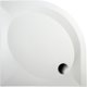SET LARGO RO90 shower tray, panel white