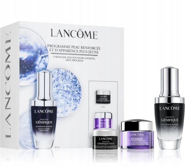 Set Lancome: Advanced Genifique, Anti-Aging, Serum, For Face, 30 ml + Rénergie HPN 300-Peptide, Anti-Aging, Cream, For Face, 15 ml + Advanced Genifique, Hydration, Eye Cream, 5 ml For Women