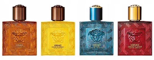 SET VERSACE Eros Najim Parfum 5ml + Energy EDP 5ml + Eros EDT 5ml + Flame EDP 5ml