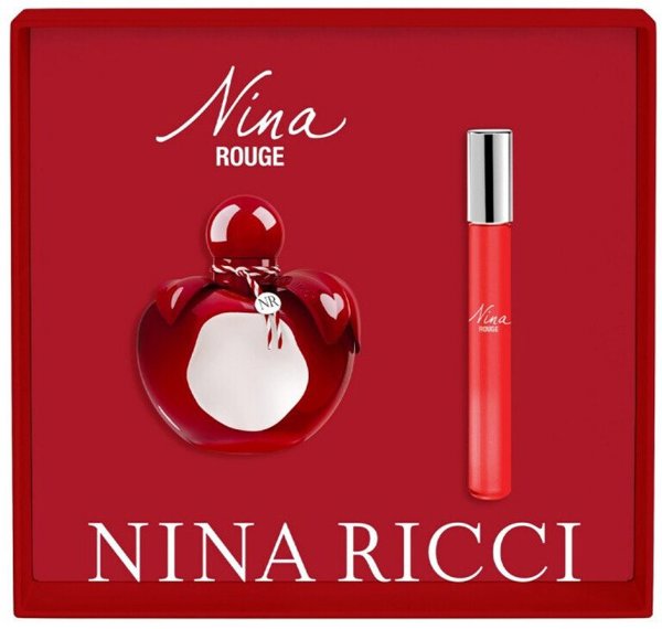 Set Nina Ricci: Nina Rouge, Eau De Toilette, For Women, 50 ml + Nina Rouge, Eau De Toilette, For Women, 10 ml For Women
