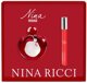 Set Nina Ricci: Nina Rouge, Eau De Toilette, For Women, 50 ml + Nina Rouge, Eau De Toilette, For Women, 10 ml For Women