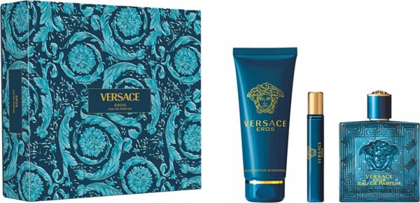 SET VERSACE Eros Pour Homme EDP spray 100ml + SHOWER GEL 150ml + EDP spray 10ml