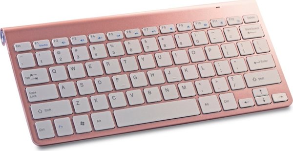 Setty wireless keyboard rose gold