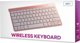 Setty wireless keyboard rose gold