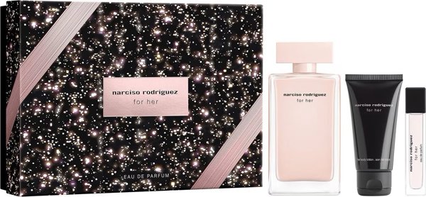 Narciso Rodriguez For Her Σετ Γυναικείο Άρωμα Eau De Parfum 100ml + Λοσιόν Σώματος 50ml + Eau De Parfum 10ml