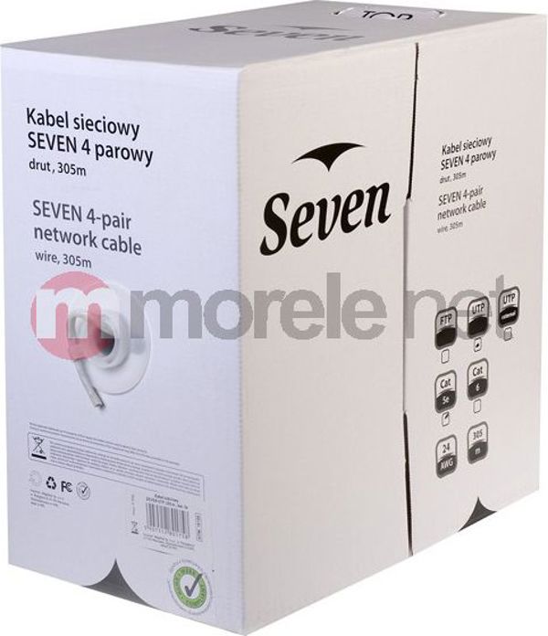 Seven Kabel UTP Cat.6 Solid 4x2 305m