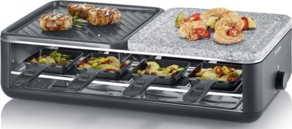 Severin RG 2366 Ψησταριά Ρακλέτ για 8 Άτομα 1300W Μαύρο