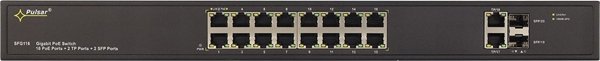 SFG108WP PULSAR Switch PoE 16-portowy Gigabit Ethernet 2x SFP 16x PoE+