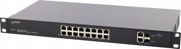 SFG108WP PULSAR Switch PoE 16-portowy Gigabit Ethernet 2x SFP 16x PoE+