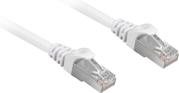 Sharkoon RJ-45/RJ-45 kat.6a S/FTP 0,5m λευκό