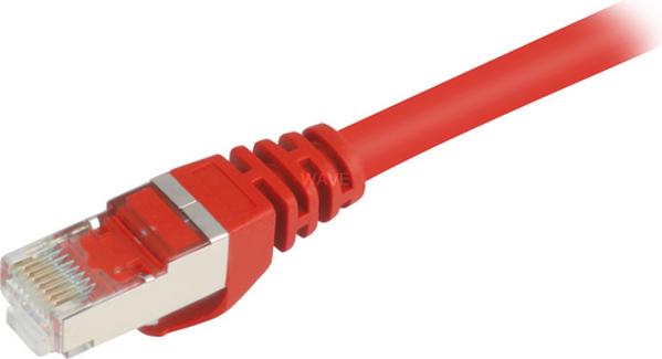 Sharkoon CAT 6 Patchcord SFTP Czerwony 0.5M (4044951014903)