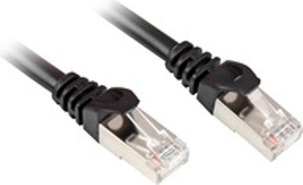 Sharkoon CAT 6 Patchcord SFTP Czarny 5M (4044951015016)