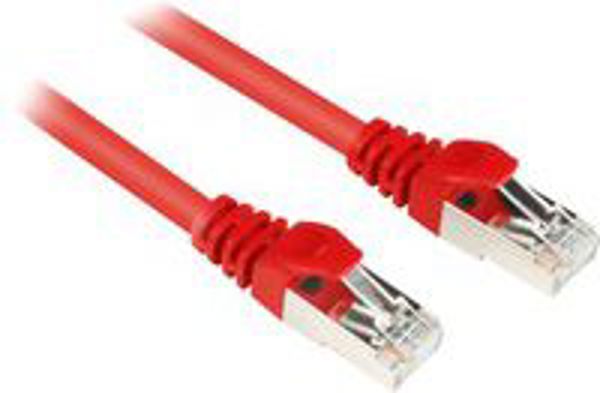 Sharkoon Patchcord CAT.6, SFTP, 1.5m, czerwony (4044951017843)