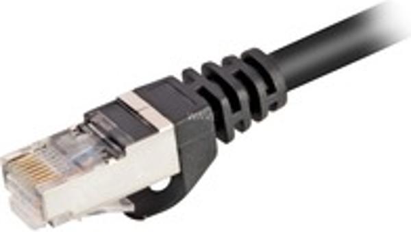 Sharkoon CAT 6 Patchcord SFTP Czarny 0.25M (4044951014965)