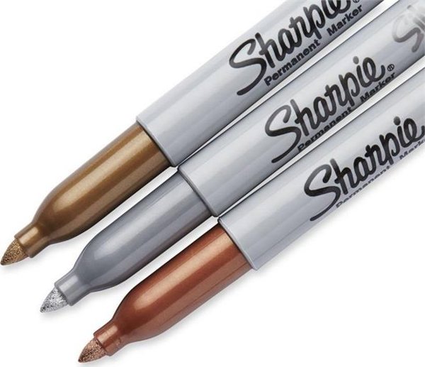 Sharpie Μεταλλικοί Μαρκαδόροι Fine Tip, 3 Τεμάχια, Χρώματα: Χρυσό, Ασημί, Καφέ