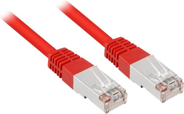 Sharkoon CAT 5e Patchcord SFTP Czerwony 10M (4044951014460)