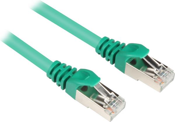 Sharkoon CAT 6 Patchcord SFTP Zielony 1M (4044951014842)
