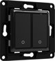 Shelly Wall Switch 2 - Διπλός Διακόπτης Τοίχου για Shelly Relays - Μαύρος (80x80mm)