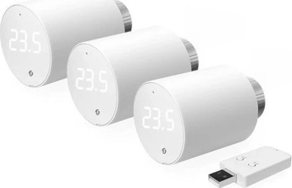 Shelly Blu TRV & Gateway Gen3 - Σετ 3 Έξυπνων Θερμοστατών Καλοριφέρ με Πύλη Σύνδεσης