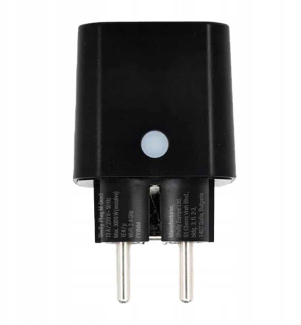 Shelly Inteligentne gniazdko Shelly Plug M Gen3 (czarne)