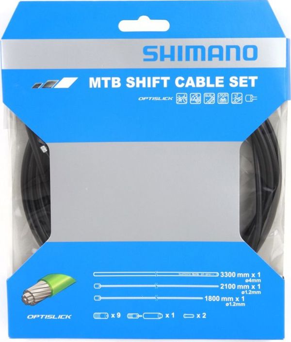 Shimano Shimano καλώδια και περιβλήματα ταχυτήτων MTB Optislick