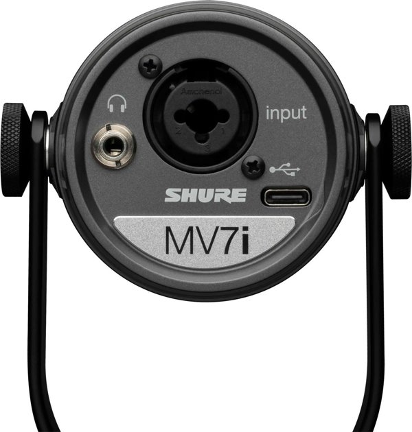 Shure MV7i Μικρόφωνο με ενσωματωμένη διεπαφή