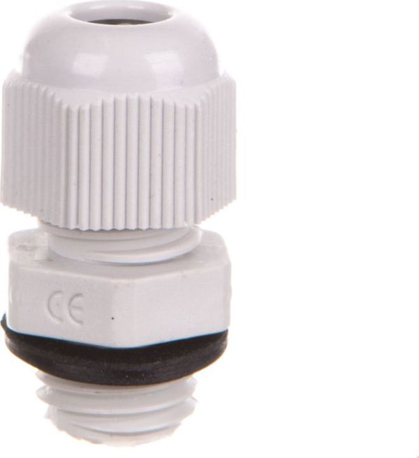 Shumee Dlawnica kablowa M12x1,5 IP68 poliamidowa jasnoszara EM4712M /25szt./