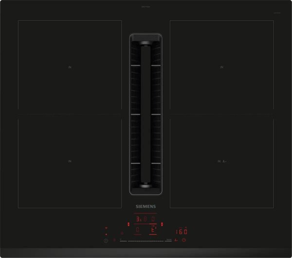 Siemens iQ500 ED631HQ26E, Μαύρο, Εντοιχιζόμενο, 60 εκ., Επαγωγική εστία ζώνης, Κεραμικό γυαλί, 4 ζώνες