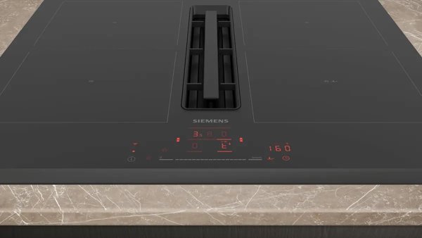 Siemens iQ500 ED631HQ26E, Μαύρο, Εντοιχιζόμενο, 60 εκ., Επαγωγική εστία ζώνης, Κεραμικό γυαλί, 4 ζώνες