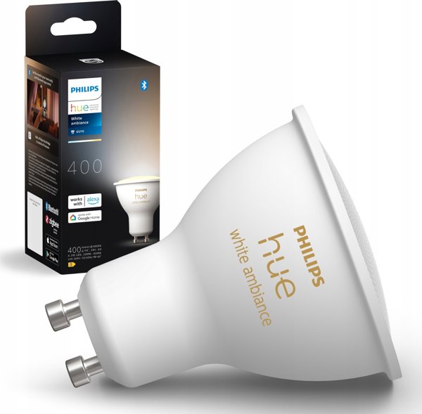 Philips Hue White Ambiance Λάμπα LED GU10 350lm, Signify - Έξυπνος Φωτισμός