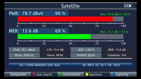 Signal ST-6986 Ψηφιακός Μετρητής Σήματος DVB-T/T2/S/S2/C με Οθόνη LCD 7", Αναλυτή Φάσματος & Υποστήριξη HEVC 10 Bit